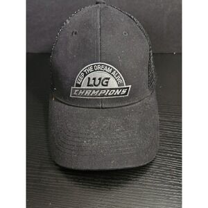 LUG Champions Hat Keep The Dream Alive Black Trucker Hat Cap orange underbill